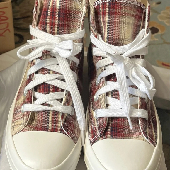 NOBO~ PLATFORM PLAID SNEAKERS~9 - Picture 4 of 8